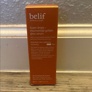 Belief super drops niacinamide golden glow serum